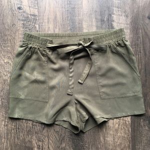 Olive green shorts